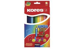 Kores Farbstifte, KOLORES JUMBO 3-eckig, 12 Farben