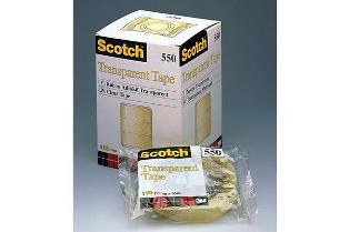 SCOTCH Kleben, Transparent Tape 550, 19mm x 66m