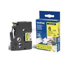 Brother P-touch Tape, schwarz/gelb, 6mm x 8m