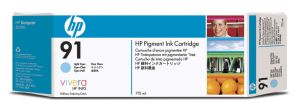 HP Tintenpatrone, cyan light, Nr. 91, 775ml